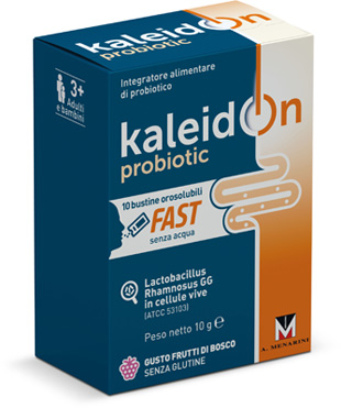 KALEIDON PROBIOTIC FAST FRUTTI DI BOSCO 10 BUSTE OROSOLUBILI - Dolomiti e Natura