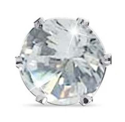 ORECCHINO ZIRCONE BIANCO 6MM - Dolomiti e Natura