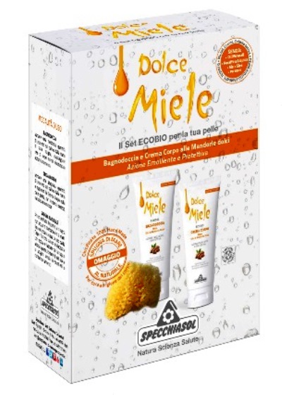 COFANETTO BAGNODOCCIA E CREMA CORPO ALL'OLIO DI MANDORLE DOLCI E MIELE - Dolomiti e Natura