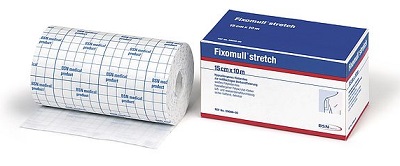 FASCIA AUTOADESIVA IPOALLERGENICA FIXOMULL STRETCH PER FISSAGGIO CATETERI M 10 X 10 CM - Dolomiti e Natura