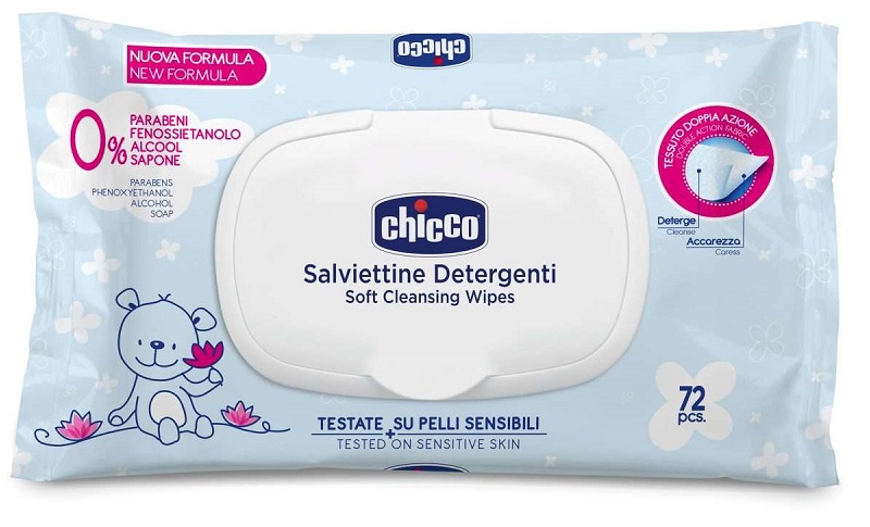 Chicco Salviette Detergenti 72 Pezzi - Dolomiti e Natura