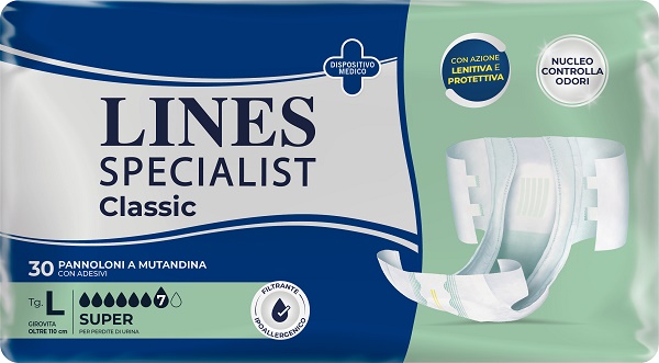 PANNOLONE A MUTANDA LINES SPECIALIST CLASSIC SUPER MG 30 PEZZI - Dolomiti e Natura