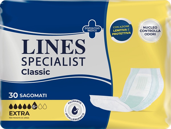 PANNOLONE LINES SPECIALIST CLASSIC SAGOMATO EXTRA 30 PEZZI - Dolomiti e Natura