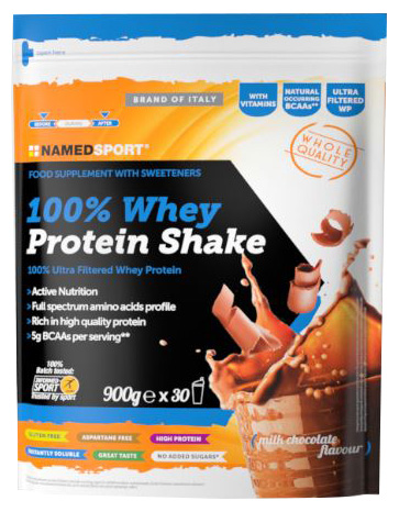 100% WHEY PROTEIN SHAKE MILK CHOCOLATE 900 G - Dolomiti e Natura