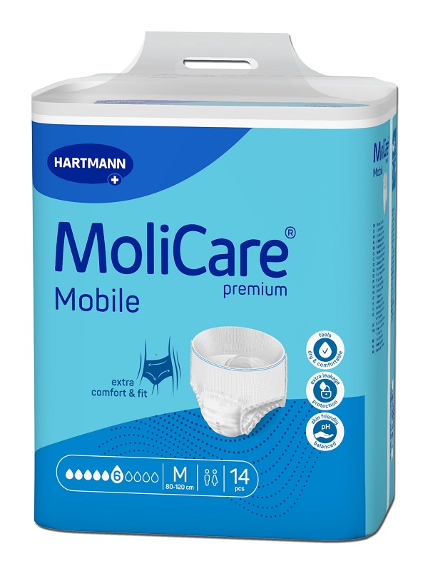 PANNOLINO PULL UP GIORNO MOLICARE MOBILE 6 GOCCE M 14 PEZZI CON IVA AL 22% - Dolomiti e Natura