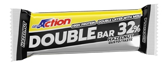 PROACTION DOUBLE BAR 32% NOCCIOLA CARAMELLO 60 G - Dolomiti e Natura