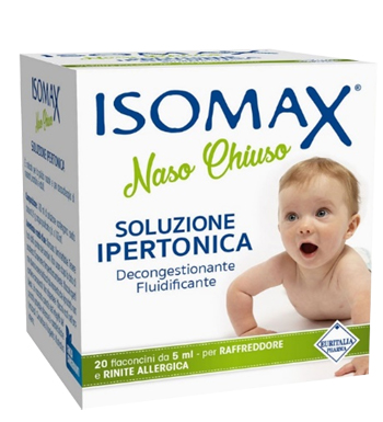 SOLUZIONE IPERTONICA ISOMAX NASO CHIUSO 20 FLACONCINI DA 5 ML - Dolomiti e Natura