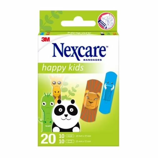CEROTTI NEXCARE KIDS PLASTERS ANIMALS 20 PEZZI ASSORTITI - Dolomiti e Natura