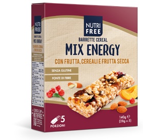 NUTRIFREE BARRETTE CEREAL MIX ENERGY 28 G X 5 - Dolomiti e Natura