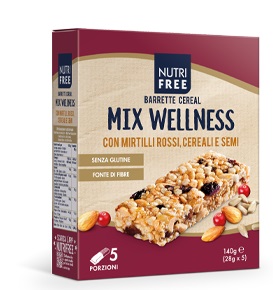 NUTRIFREE BARRETTE CEREAL MIX WELLNESS 28 G X 5 - Dolomiti e Natura
