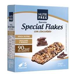 NUTRIFREE BARRETTE SPECIAL FLAKES CIOCCOLATO 24,8 G X 5 - Dolomiti e Natura