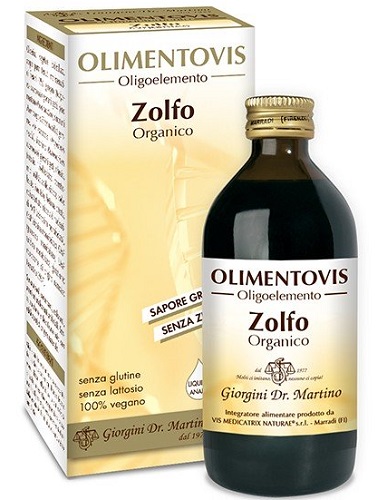 ZOLFO ORGANICO OLIMENTOVIS 200 ML - Dolomiti e Natura