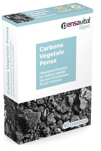 CARBONE VEGETALE PENSA 40 COMPRESSE - Dolomiti e Natura