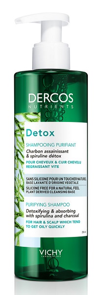 Vichy Dercos Nutrients Shampoo Detox Capelli Grassi 250 ml - Dolomiti e Natura