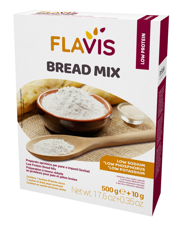 FLAVIS BREAD MIX PREPARATO PER PANE E IMPASTI LIEVITATI APROTEICI 500 G - Dolomiti e Natura