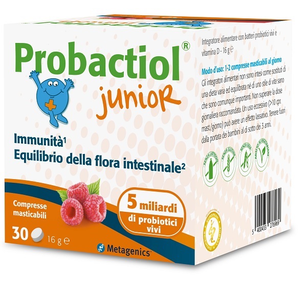 PROBACTIOL JUNIOR 30 COMPRESSE MASTICABILI NEW - Dolomiti e Natura