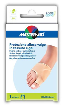 PROTEZIONE IN GEL E TESSUTO MASTER-AID FOOTCARE PER ALLUCE VALGO 1 PEZZO D5 - Dolomiti e Natura