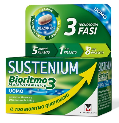Sustenium Uomo Bioritmo3 Multivitaminico 30 Compresse - Dolomiti e Natura