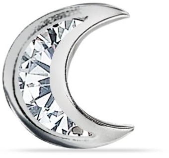 ORECCHINO LUNA CON BRILLANTI - Dolomiti e Natura