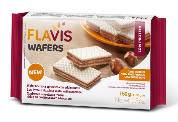 FLAVIS WAFERS NOCCIOLA APROTEICO 3 PORZIONI DA 50 G - Dolomiti e Natura