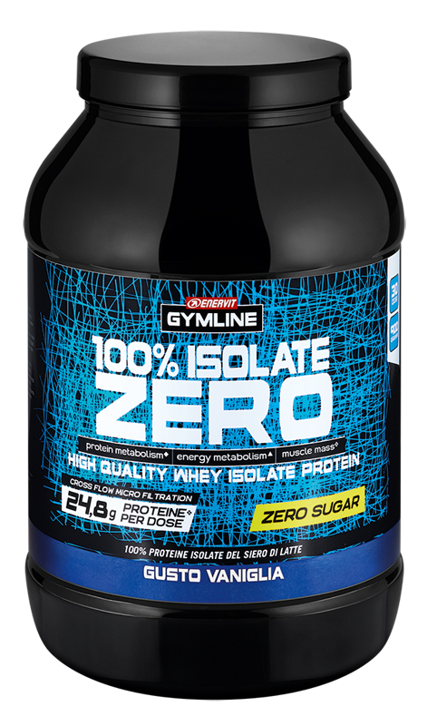 GYMLINE 100% WHEY ISO ZERO VANIGLIA 900 G - Dolomiti e Natura