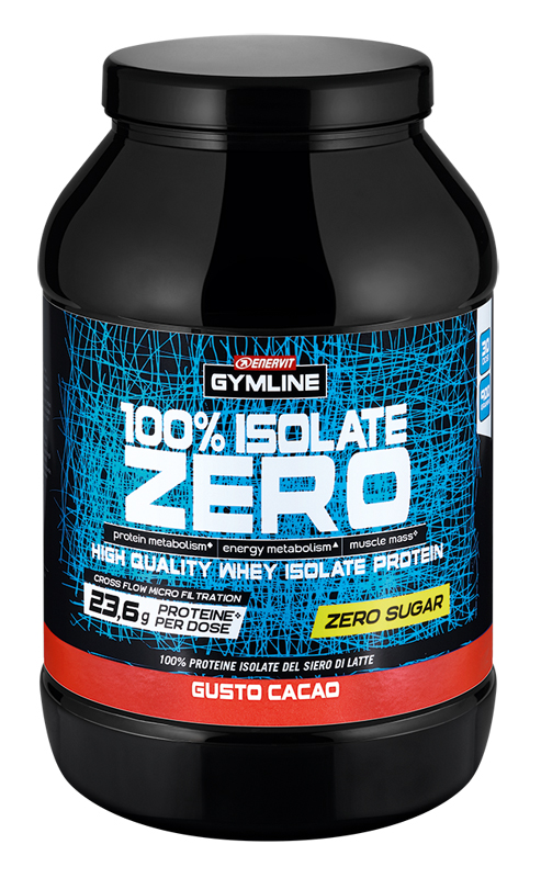 GYMLINE 100% WHEY ISO ZERO CACAO 900 G - Dolomiti e Natura