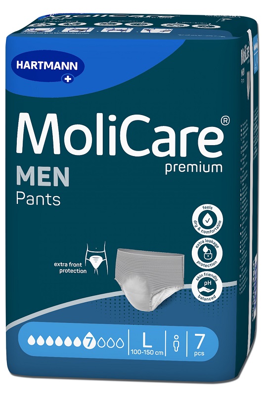 MOLICARE PREMIUM MEN PANNOLONE A MUTANDA PER INCONTINENZA 7 GOCCE 7 PEZZI MISURA LARGE CON IVA AL 22% - Dolomiti e Natura