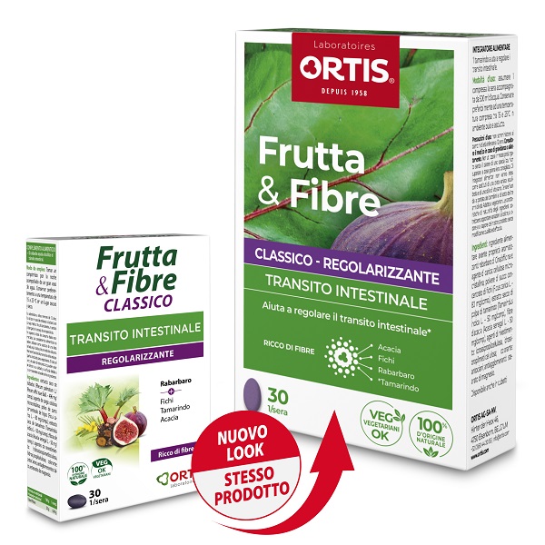 Frutta & Fibre Classico Transito Intestinale 30 Compresse - Dolomiti e Natura