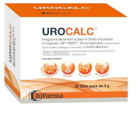 UROCALC 30 STICK PACK DA 3 G CON EDULCORANTI GUSTO ARANCIA SENZA GLUTINE SENZA LATTOSIO - Dolomiti e Natura