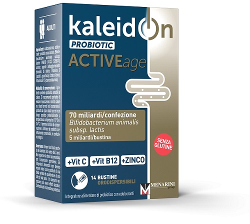 KaleidOn Probiotic Active Age 60+ Adulti - 14 Bustine - Dolomiti e Natura
