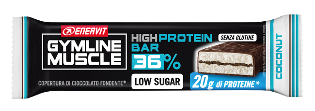 GYMLINE 20G PROTEINBAR LS COCONUT 55 G - Dolomiti e Natura