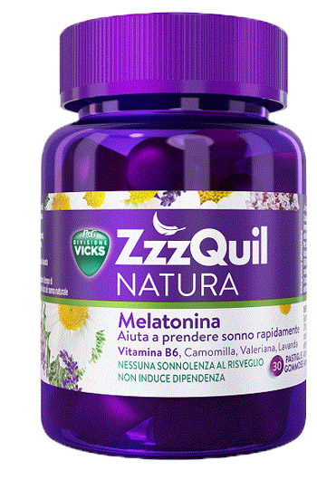 ZzzQuil NATURA Integratore Naturale Per Il Sonno 30 Pastiglie Gommose - Dolomiti e Natura