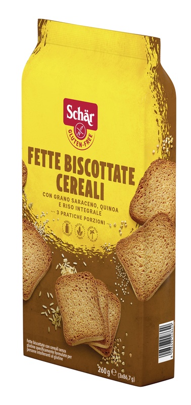 SCHAR FETTE BISCOTTATE CEREALI 3 PORZIONI DA 86,7 G - Dolomiti e Natura