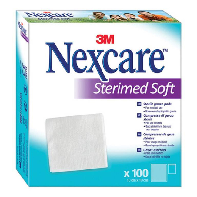 GARZA COMPRESSA STERIMED SOFT IN TESSUTO NON TESSUTO STERILE 10X10CM 100 PEZZI MULTILINGUAL - Dolomiti e Natura