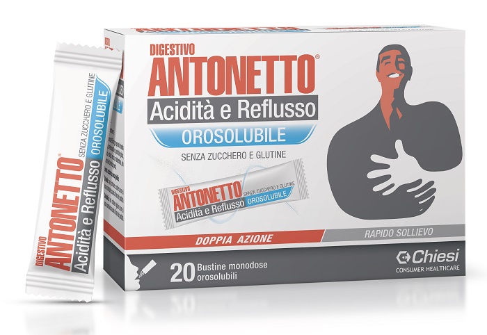 Digestivo Antonetto Acidità E Reflusso Orosolubile 20 Bustine - Dolomiti e Natura