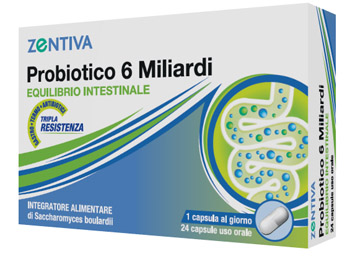 Zentiva Probiotico 6 Miliardi 24 Capsule Vegetali - Dolomiti e Natura