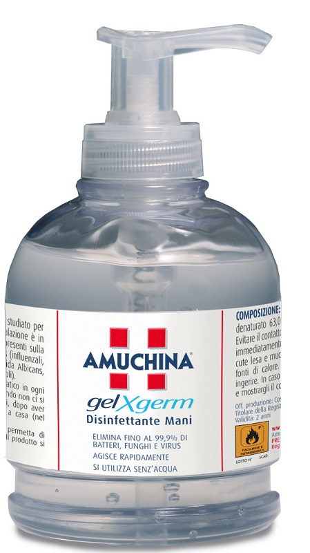 AMUCHINA GEL X-GERM DISINFETTANTE MANI 250 ML - Dolomiti e Natura