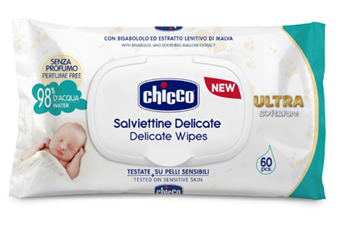 CHICCO COSMETICO SALVIETTE 60 PEZZI NO PROFUNO - Dolomiti e Natura