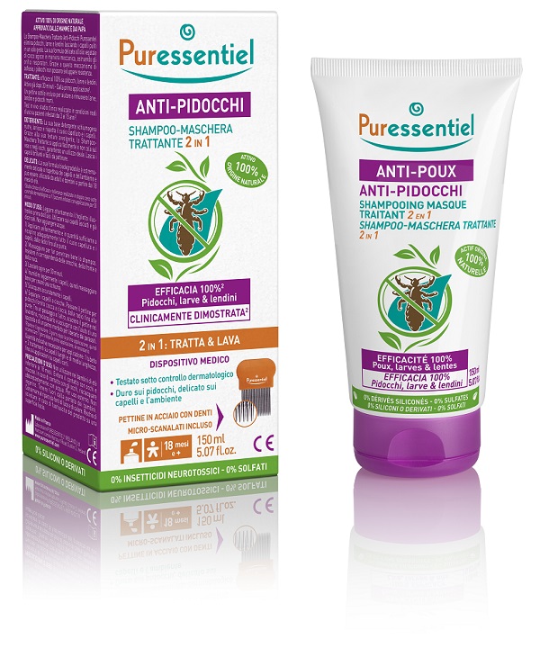 PURESSENTIEL SHAMPOO TRATTANTE ANTI-PIDOCCHI 150 ML - Dolomiti e Natura