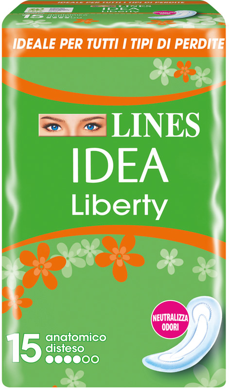LINES IDEA ASSORBENTE LIBERTY ANATOMICO 15 PEZZI - Dolomiti e Natura