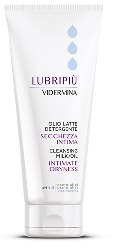 VIDERMINA LUBRIPIU' OLIO LATTE DETERGENTE SECCHEZZA INTIMA 200 ML - Dolomiti e Natura