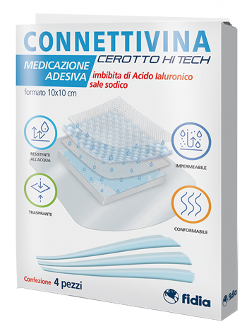 CEROTTO CONNETTIVINA HITECH 10 X 10 CM 4 PEZZI - Dolomiti e Natura