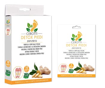 CEROTTI DETOX PIEDI ZENZERO 10 PEZZI - Dolomiti e Natura