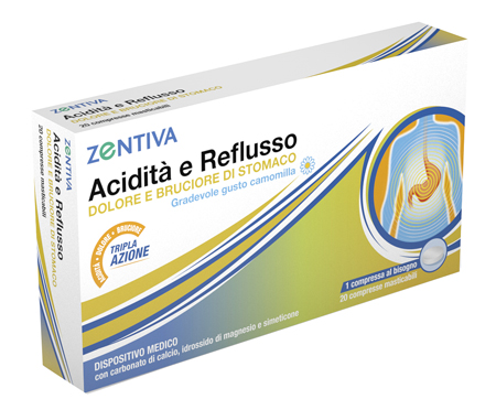 Zentiva Acidità E Reflusso 20 Compresse Masticabili - Dolomiti e Natura