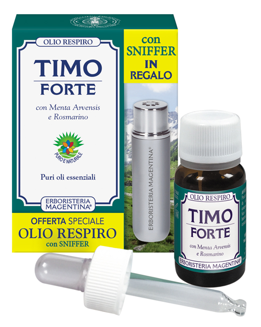 TIMO FORTE OLIO RESPIRO 10 ML + SNIFFER IN REGALO - Dolomiti e Natura