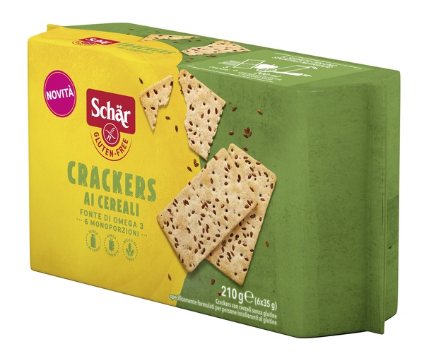 SCHAR CRACKERS CEREALI SENZA LATTOSIO 6 MONOPORZIONI DA 35 G - Dolomiti e Natura