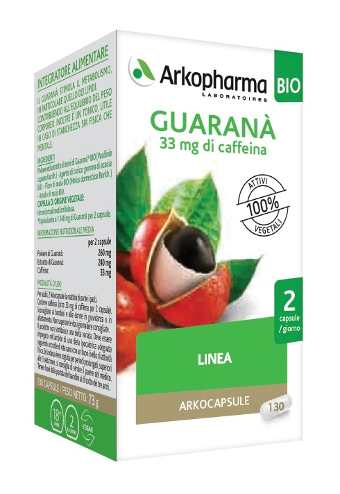 ARKO CAPSULE GUARANA' BIO 130 CAPSULE - Dolomiti e Natura