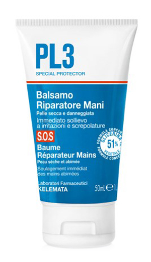 PL3 BALSAMO RIPARATORE MANI SOS 50 ML - Dolomiti e Natura