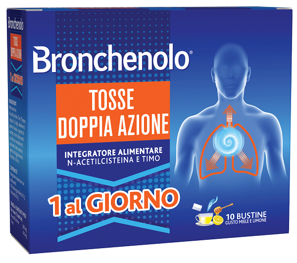 BRONCHENOLO TOSSE DOPPIA AZIONE 10 BUSTINE - Dolomiti e Natura