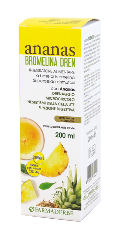 ANANAS BROMELINA DREN 200 ML - Dolomiti e Natura